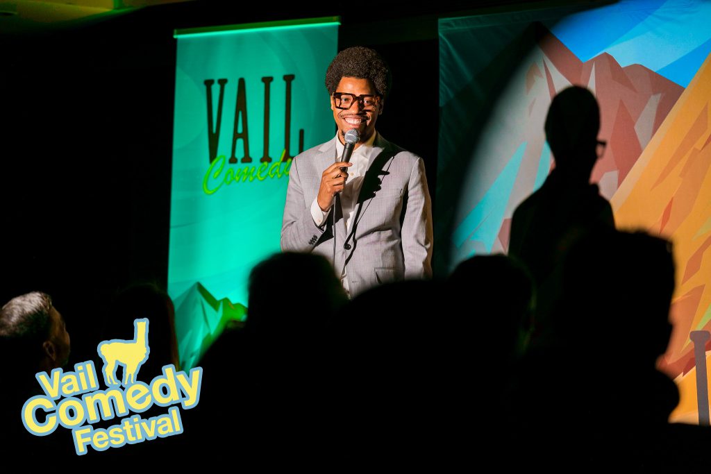 Vail Comedy Festival headliner Mike E. WInfield on stage